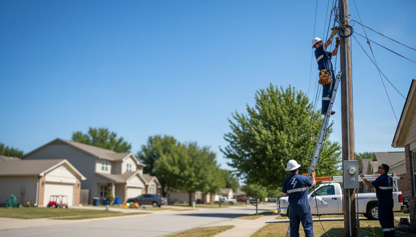 Residential electrician providing installation services in Clinton, MS